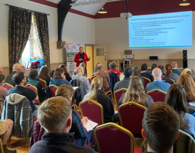 Mark Henderson presents the NFM CoP’s pre event survey results