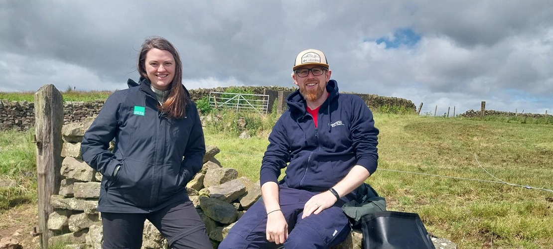 Ousewem delivery team member, Emma (left) and Matthew (right)