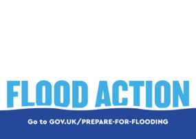 Flood action: go to GOV.UK/prepare-for-flooding
